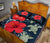 Hawaii Deep Blue Hibiscus Turtle Quilt Bed Set - AH - Mike Style - Polynesian Pride