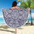 Polynesian Beach Blanket Blue And White - Polynesian Pride