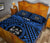 Fiji Quilt Bed Set - Fiji Seal With Polynesian Tattoo Style (Blue) - Polynesian Pride