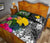 Papua New Guinea Quilt Bed Set - Turtle Plumeria Banana Leaf - Polynesian Pride