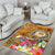 FSM Custom Personalised Area Rug - Turtle Plumeria (Gold) - Polynesian Pride