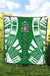 Norfolk Island Premium Quilt - Norfolk Island Coat Of Arms Polynesian White Tattoo (Green) - Polynesian Pride