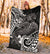 Polynesian Premium Blanket - White Shark Polynesian Tattoo - Polynesian Pride