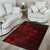 Chuuk Area Rugs Turtle Hibiscus Red - Polynesian Pride