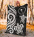 Chuuk Micronesian Premium Blanket - White Tentacle Turtle - Polynesian Pride