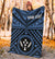 Kosrae Personalised Premium Blanket - Kosrae Flag In Polynesian Tattoo Style (Blue) - Polynesian Pride