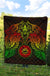 American Samoa Premium Quilt - American Samoa Seal Turtle Manta Ray Reggae Style - Polynesian Pride