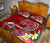 Hawaii Quilt Bed Set - Turtle Plumeria Polynesian Tattoo Red Color - Polynesian Pride