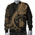 New Caledonia Men's Bomber Jacket Kanaloa Tatau Gen NC (Gold) - Polynesian Pride