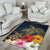 Hawaii Honu Hibiscus Galaxy Rug - Polynesian Pride