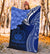 Samoa Custom Personalised Premium Blanket - Samoa Seal Wave Style (Blue) - Polynesian Pride