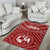 Tonga Area Rug - Tonga Seal With Polynesian Tattoo Style (Red) - Polynesian Pride