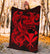 Polynesian Hawaii All Over Premium Blanket - Kanaka Maoli Red Turtle - Polynesian Pride