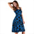 Hawaii Plumeria Polynesian Blue Midi Dress - AH - Polynesian Pride