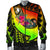 Yap Men's Bomber Jaclet - Polynesian Hook And Hibiscus (Raggae) - Polynesian Pride