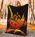 Vanuatu Polynesian Premium Blanket - Swordfish With Hibiscus - Polynesian Pride