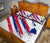 Hawaii Flag Polynesian Quilt Bed Set White - Polynesian Pride