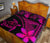 Hawaiian Turtle Plumeria Polynesian Quilt Bedding Set Pink - Polynesian Pride