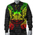 Tuvalu Polynesian Men's Bomber Jacket Map Reggae - Polynesian Pride