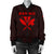 Hawaii Kanaka Polynesian Women's Bomber Jacket Red - Polynesian Pride