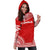 Tonga Women's Hoodie Dress - Polynesian Flag Chief - Polynesian Pride