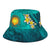 Northern Mariana Islands Polynesian Bucket Hat - Manta Ray Ocean - Polynesian Pride