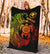 Hawaii Polynesian Premium Blanket - Vintage Polynesian Turtle (Reggae) - Polynesian Pride