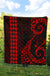 Hawaii Kakau Red Polynesian Premium Quilt - Polynesian Pride