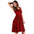 Polynesia Women's Dress - Tribal Pattern Red - Polynesian Pride