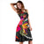 Chuuk Midi Dress - Hibiscus Micronesian Pattern - Polynesian Pride