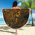 Vanuatu Polynesia Beach Blanket Turtle Hibiscus Gold - Polynesian Pride