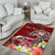 Guam Custom Personalised Area Rug - Turtle Plumeria (Red) - Polynesian Pride