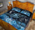 Hawaii Polynesian Turtle Waves Hibiscus Quilt Bed Set - Erik Style - AH - Blue - Polynesian Pride