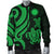 Nauru Men's Bomber Jacket - Green Tentacle Turtle - Polynesian Pride