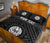 Tahiti Personalised Quilt Bed Set - Tahiti Seal In Polynesian Tattoo Style (Black) - Polynesian Pride