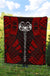 Marquesas Islands Premium Quilt - Marquesas Islands Tiki Face Polynesian Red Tattoo - Polynesian Pride