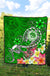 FSM Premium Quilt - Turtle Plumeria (Green) - Polynesian Pride