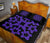 Hawaiian Quilt Bed Set Royal Pattern - Black And Purple - A1 Style - Polynesian Pride