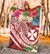 Wallis and Futuna Polynesian Premium Blanket - Summer Plumeria (Red) - Polynesian Pride