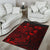 American Samoa Area Rugs Turtle Hibiscus Red - Polynesian Pride