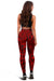 Polynesian Hawaiian Style Tribal Tattoo Red Hawaii Women's Leggings AH - Polynesian Pride