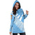 Fiji Tapa Rugby Women Hoodie Dress version Style You Win - Blue - Polynesian Pride