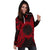 Northern Mariana Islands Polynesian Hoodie Dress Map Red - Polynesian Pride