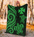 Wallis and Futuna Premium Blanket - Green Tentacle Turtle - Polynesian Pride