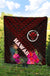 Hawaii Premium Quilt - Kanaka Maoli With Hibiscus On Polynesian Patterns (RED) - Polynesian Pride