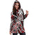 Wallis and Futuna Women's Hoodie Dress - Tribal Flower Special Pattern Red Color - Polynesian Pride