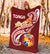 Tonga Premium Blanket - Tonga Coat Of Arms With Polynesian Patterns - Polynesian Pride