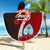 Guam Polynesian Beach Blanket - Coat Of Arm With Hibiscus - Polynesian Pride