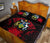 Solomon Islands Polynesian Quilt Bed Set Hibiscus Red - Polynesian Pride