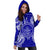 Palau Polynesian Hoodie Dress Map Blue - Polynesian Pride